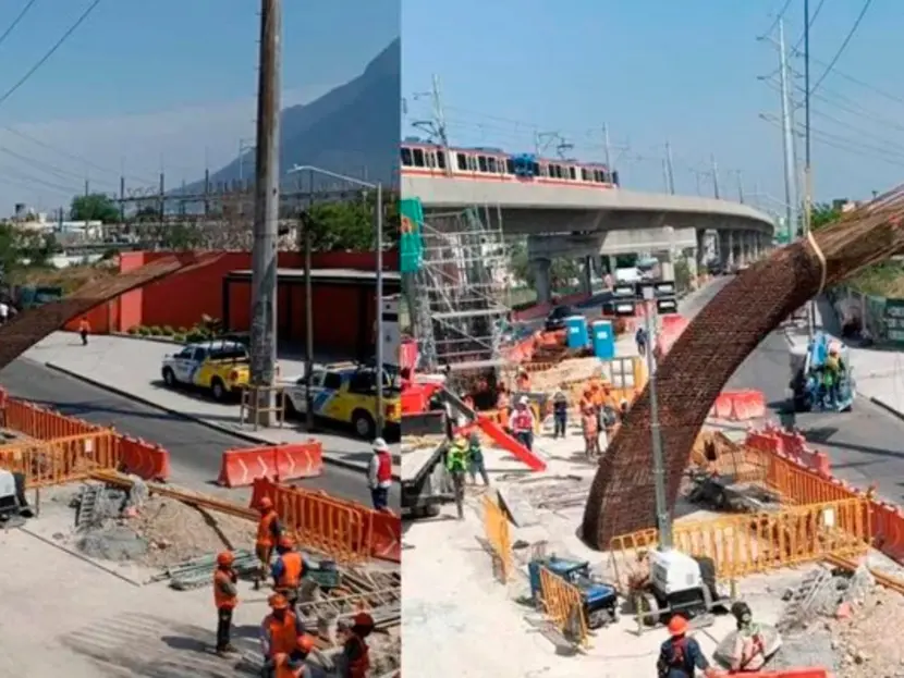 Colapsa estructura del Metro de Nuevo León