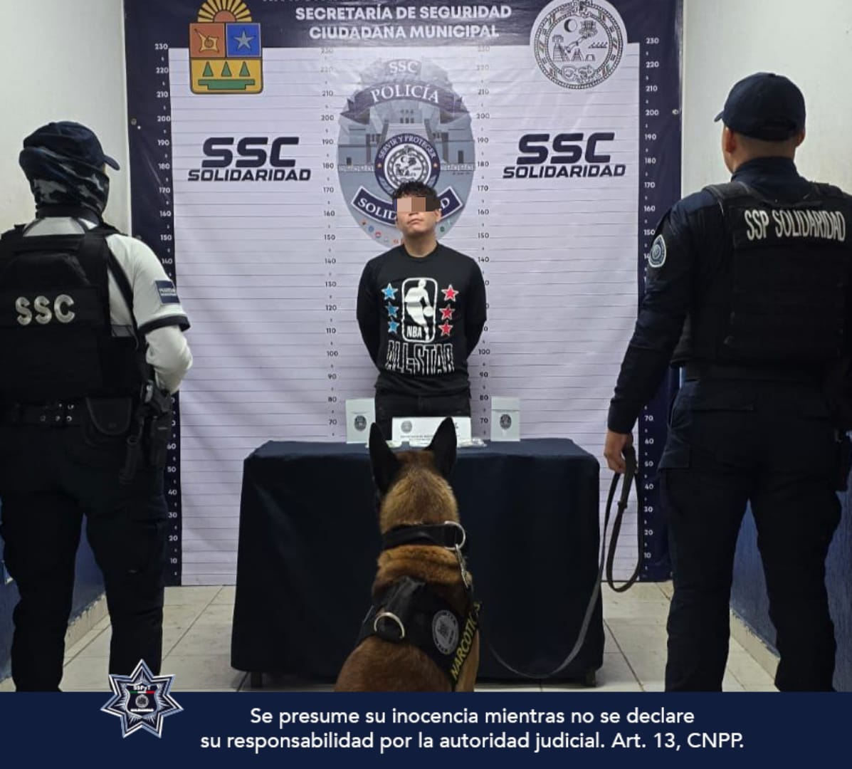 Cae hombre con droga en zona turística de Solidaridad