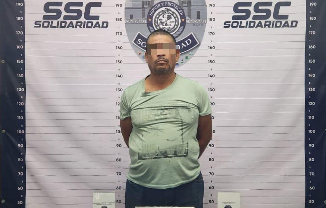 Capturan en Solidaridad a un sujeto con droga