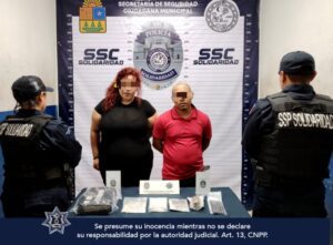 Policía de Solidaridad detiene a dos personas con drogas