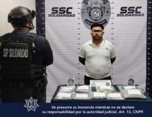 Policía de Solidaridad detiene a sujeto con más de 110 dosis de narcóticos