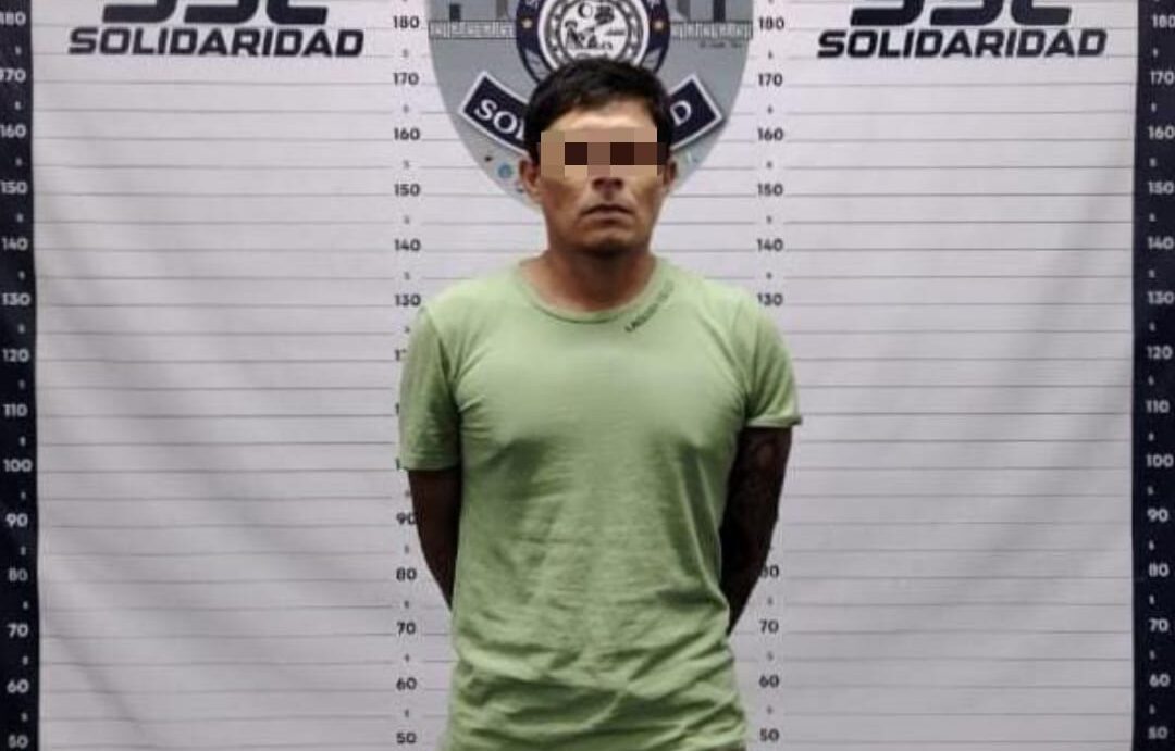 Detienen en Solidaridad a un hombre por violencia familiar