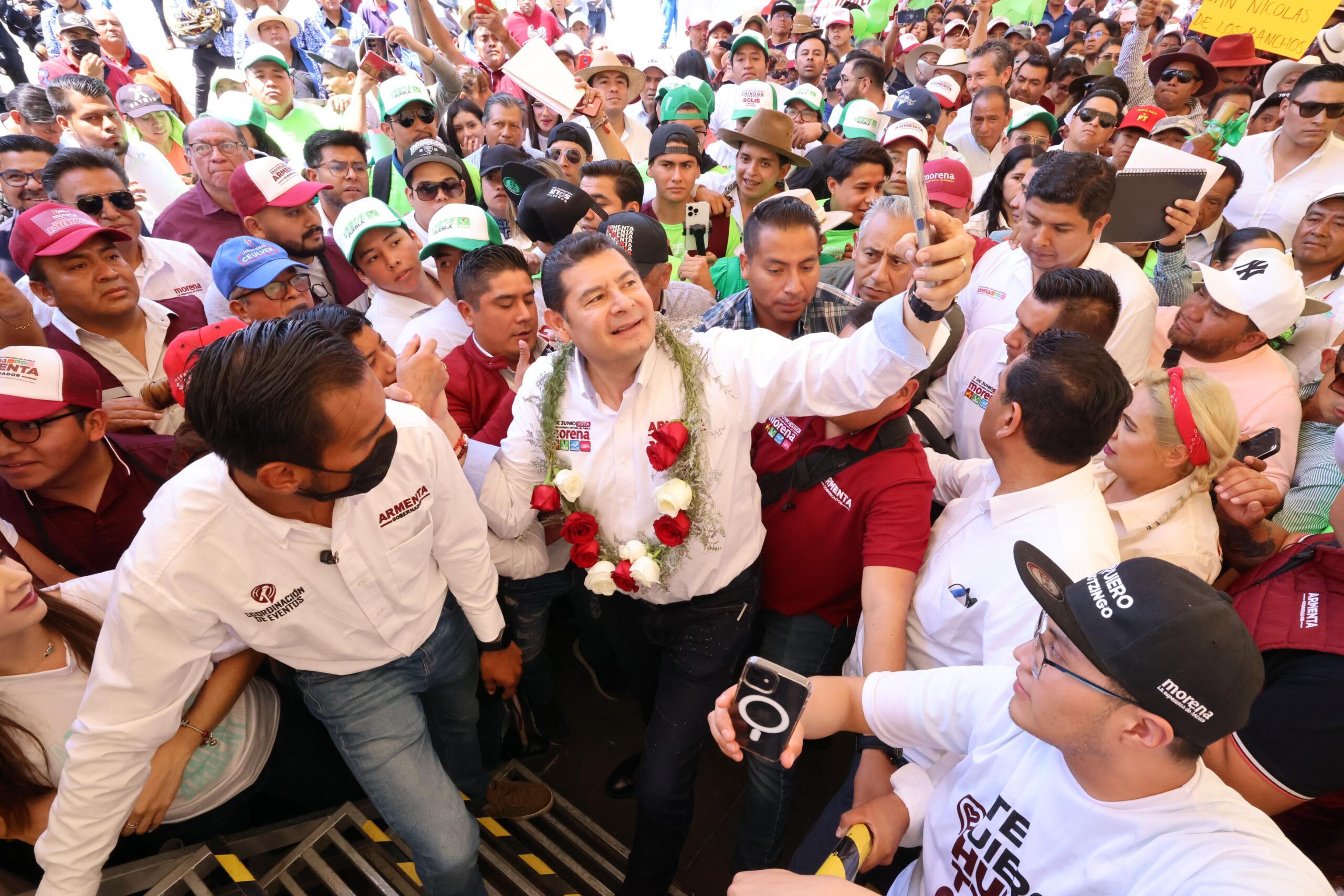 Estación turística de tren y apoyo al campo en Huejotzingo: Armenta