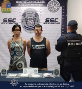 La Policía de Solidaridad detiene a 2 sujetos y asegura un vehículo con posibles narcóticos