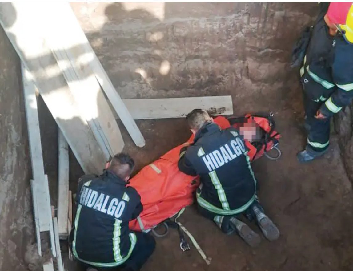 Abuelos sufren un accidente al caer en una cisterna