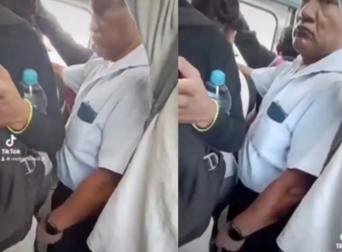 Un hombre fue expuesto acosando a una mujer en el metro