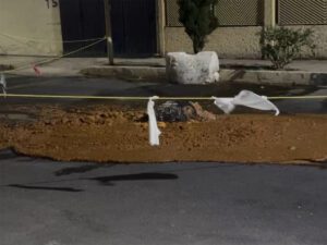 Brotan restos de carne podrida en coladera de Nezahualcóyotl