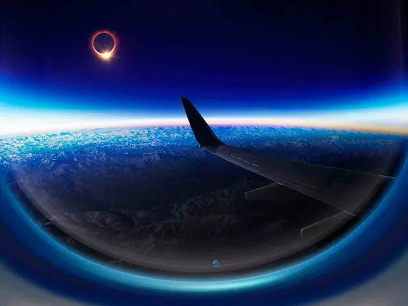 Aerolíneas ofrecen vuelos para ver eclipse desde un avión