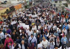 Masas marchan en silencio en Ecatepec por inseguridad