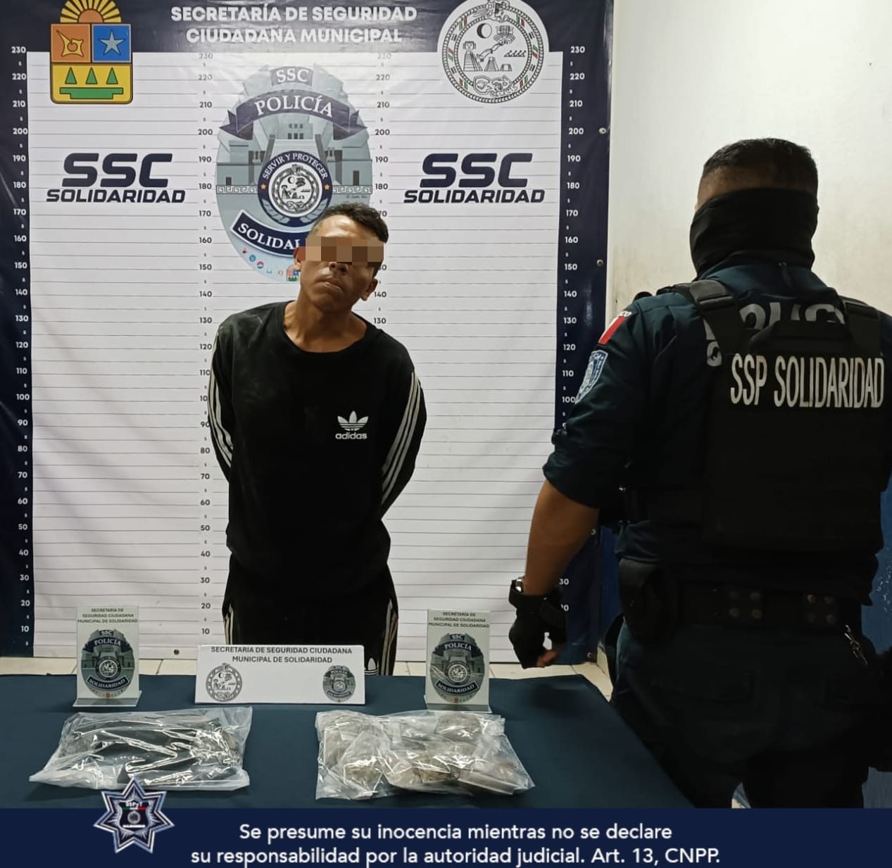 Cae hombre con droga en Solidaridad