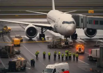 Persona muere succionada por turbina de avión