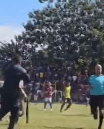 Futbolista intentó agredir a árbitro y recibe disparo