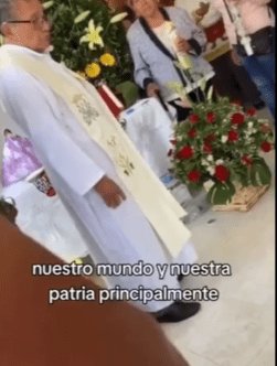 Sacerdote miente y manipula a feligreses, sobre las elecciones