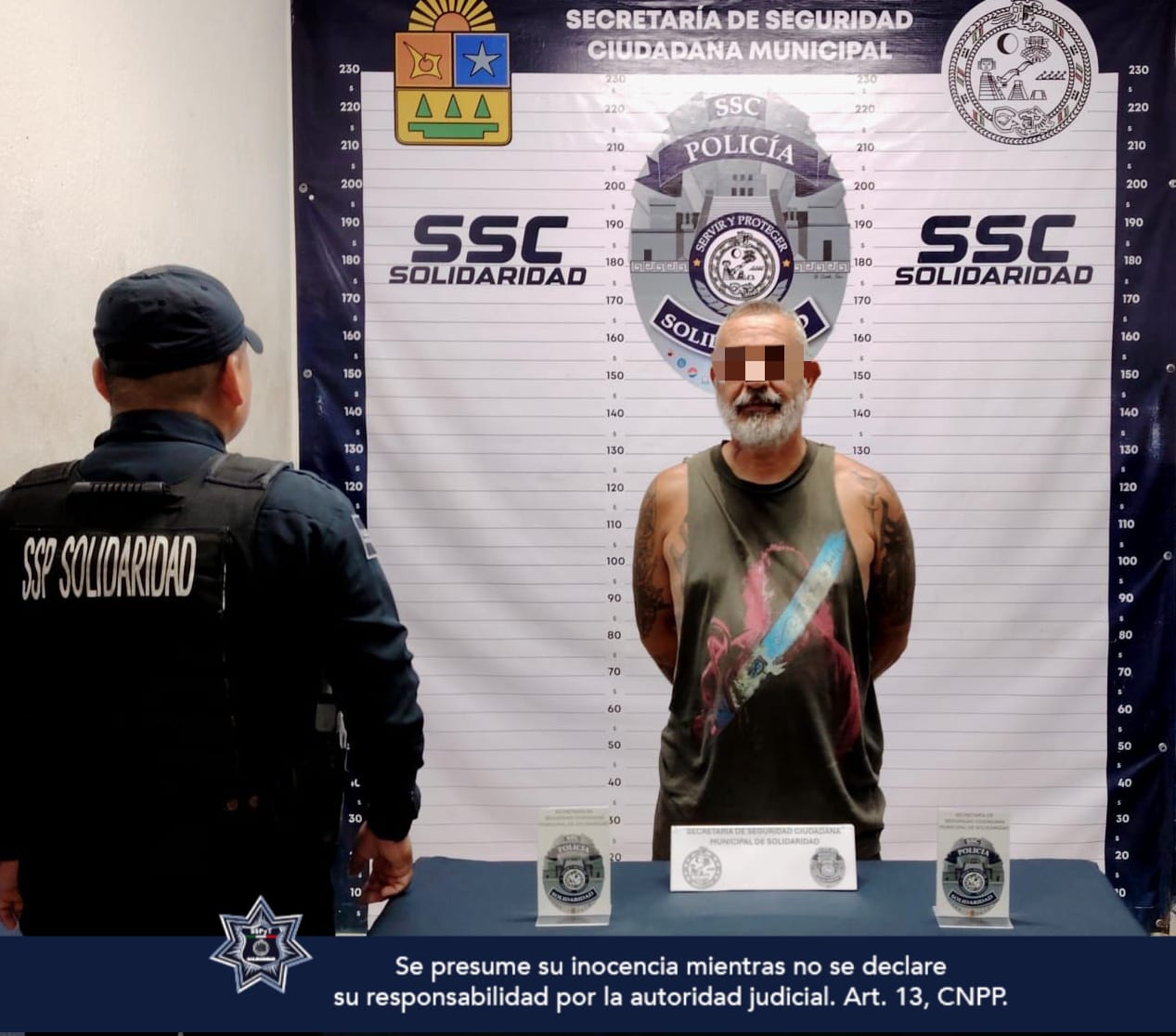 Policía de Solidaridad asegura a agresor de un menor