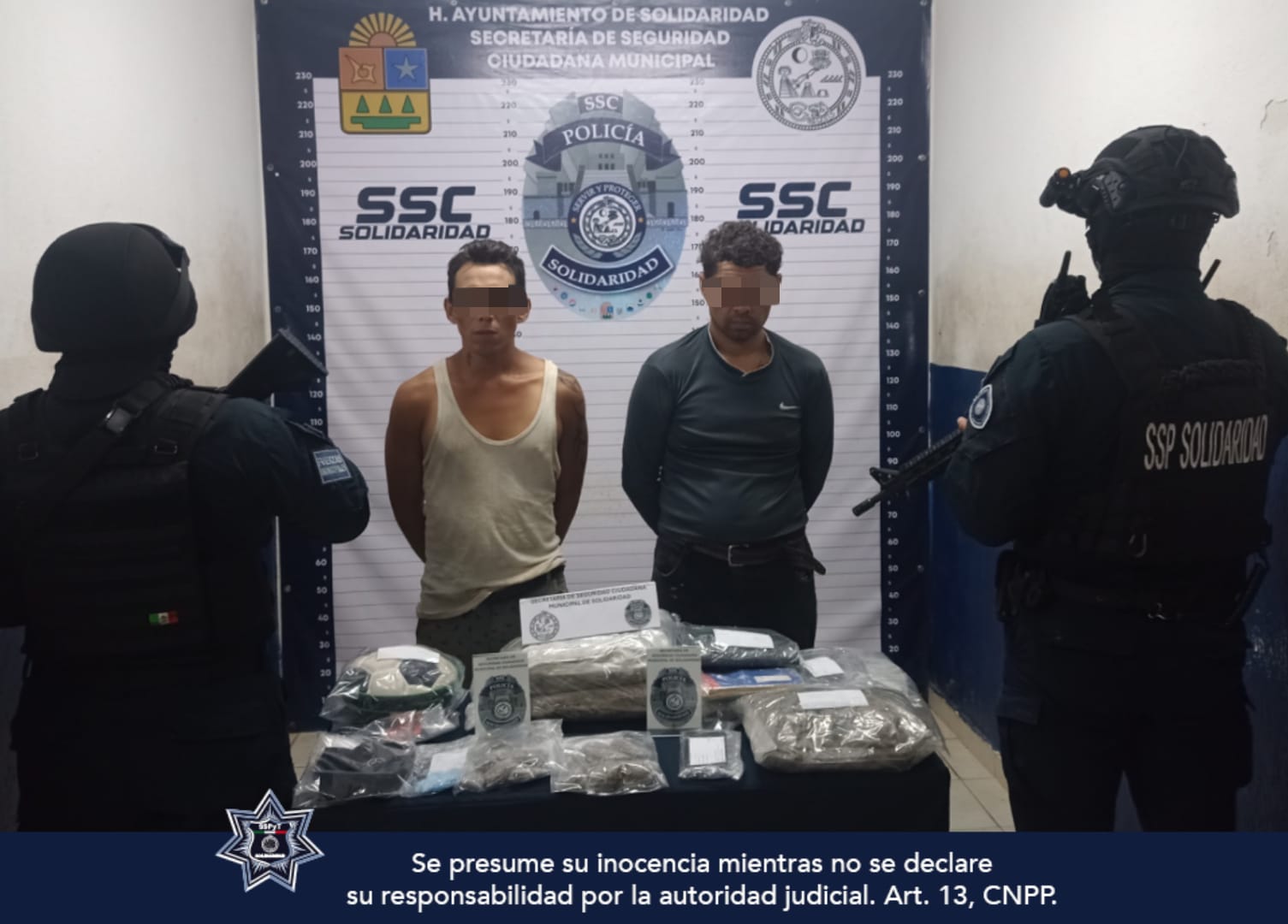 La Policía de Solidaridad detiene a posibles narcomenudistas