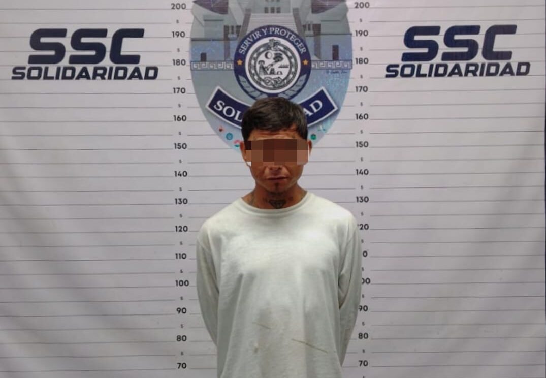 Policías de Solidaridad detienen a un extorsionador