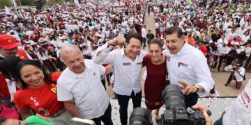 Arrasan Sheinbaum, Armenta y Chedraui en Puebla