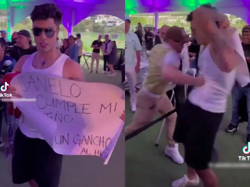 Vídeo: ‘Canelo’ Álvarez golpea a un aficionado