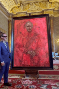 Así luce el primer cuadro oficial de Carlos III como Rey