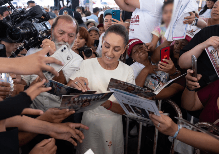 Sheinbaum promete agua, transporte y seguridad en Zumpango