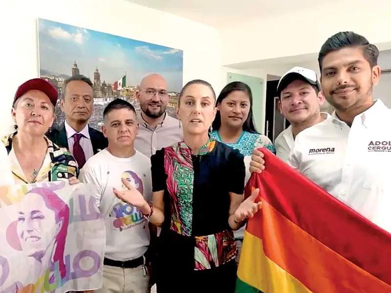 Sheinbaum promete políticas a favor de la diversidad sexual