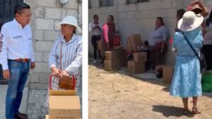 Descubren entrega de despensa por parte del Ayuntamiento de Puebla en veda electoral