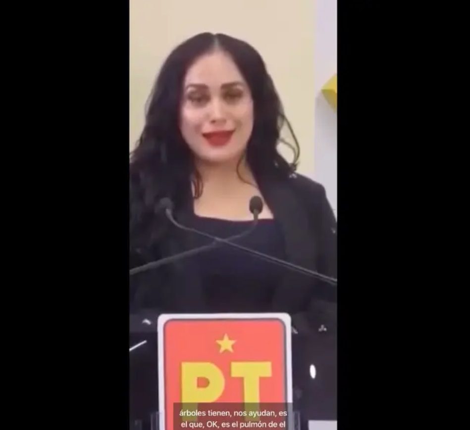 La candidata se hizo viral por su desempeño torpe en el debate, mencionando: “Perdón, me abruma”