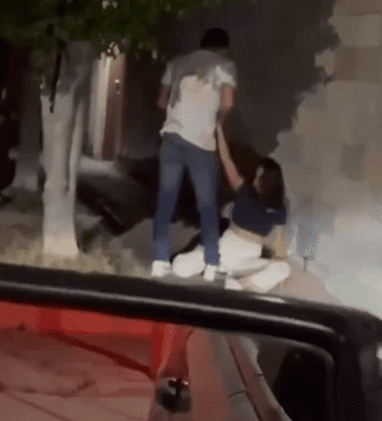 Hombre golpea y arrastra a mujer en las calles de  Silao