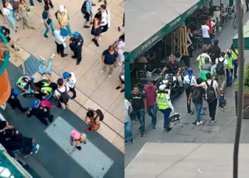 Son desalojados jóvenes intoxicados de bar en el Centro Histórico de CDMX