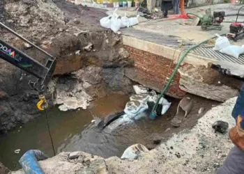 Otra fuga en el sistema Cutzamala, ahora en Cuautitlán Izcalli