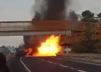 Terrible choque de tráileres en Arco Norte; un muerto