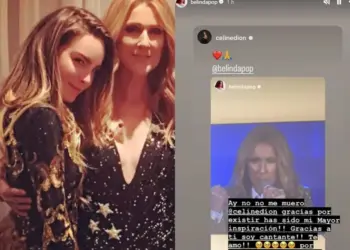 Céline Dion responde historia a Belinda