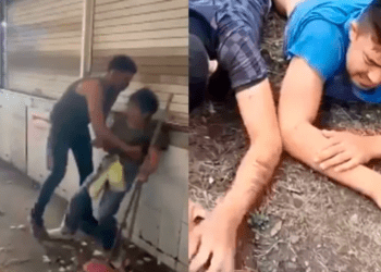 En Michoacán, castigan a tablazos a sujetos que violentaron a una mujer