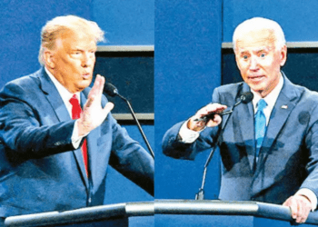 Trump y Biden llegan al debate empatados