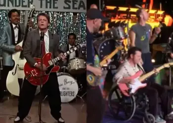 Michael J. Fox reaparece en silla de ruedas y canta con Coldplay