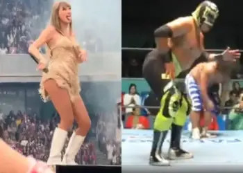 Comparan a Taylor Swift con luchador Mr. Niebla