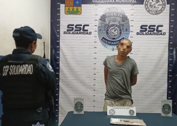 Detienen en Solidaridad a un hombre que amenazaba con cuchillo