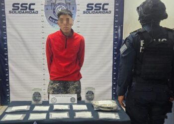 Policías de Solidaridad detiene a hombre con droga