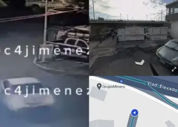 Automovilista que cruzó por puente peatonal en Periférico Norte pasó frente a patrullas