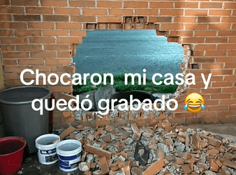 Joven graba choque y se da cuenta que es su casa