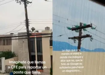 Operador de CFE se niega a revisar un poste porque en Google Maps “luce bien”