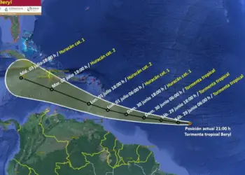 Se forma tormenta tropical ‘Beryl’ en el Atlántico