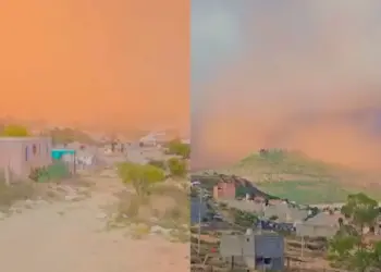 Mira como llegó la tormenta de polvo del Sahara a Zacatecas