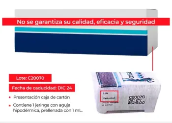 Cofepris informa sobre falsificación del medicamento de terapia hormonal