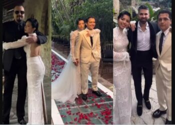 Un amigo de los cantantes Ángela Aguilar y Nodal publica un video de su boda