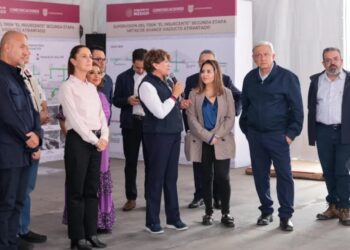 Sheinbaum y López Obrador supervisan obras en Edomex y CDMX