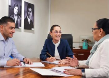 Acompañada de Harfuch y Rosa Icela Rodríguez; Sheinbaum delinea estrategia de seguridad