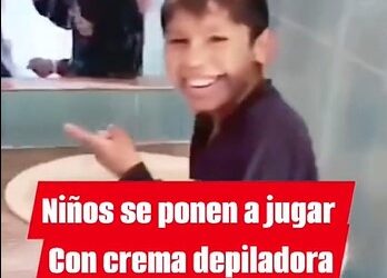 Niños se quedan calvos por usar crema para depilar