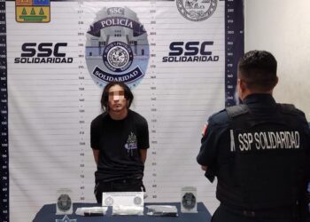 Detienen a extorsionador en Solidaridad