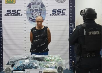 Cae sujeto con droga en Solidaridad